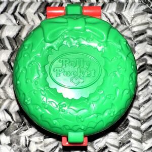 Vintage McDonalds 1993 Happy Meal Toy Polly Pocket Bluebird Toy Christmas Wreath